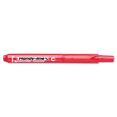 Pentel NXS15-B Handy-Line S Retractable Permanent Markers, Fine Tip, Red, Dozen
