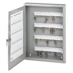 Accufax 04984 Locking Key Cabinet, 100-Key, Steel, Gray, 16 1/2" X 3" X 22 1/2"