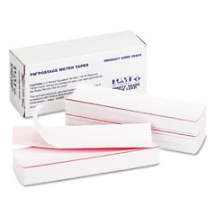 Accufax 05203 Postage Meter Single Tape Strips, 1-3/4 X 5-1/2, White, 300/Box