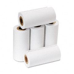 Accufax 07622 One-Ply Adding Machine/Calculator Rolls, 2-1/4" X 17 Ft, White, 5/Pack