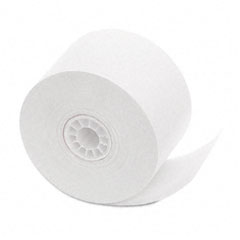 Accufax 18990 Single-Ply Cash Register/Pos Rolls, 1-3/4" X 150 Ft., White, 10/Pack
