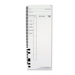 Pyramid 4410010 Time Card For Model 4000 Payroll Recorder, 3-1/2 X 8-1/2, 100/Pack