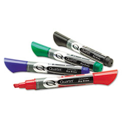 Quartet 5001M Enduraglide Dry Erase Markers, Chisel Tip, Assorted Colors, 4/Set