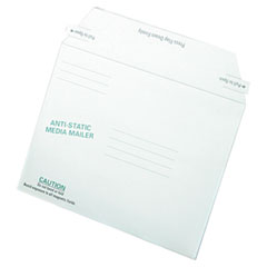 Quality Park 64126 Antistatic Fiberboard Disk Mailer, 6 X 8 5/8, White, Recycled, 25/Box