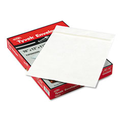 Quality Park R4202 Tyvek Expansion Mailer, 10 X 13 X 1 1/2, White, 25/Box