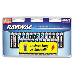 Rayovac 824-24B6TD Alkaline Batteries, Aaa, 24/Pack
