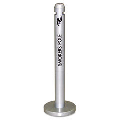 RCP R1-SM Smokers Pole, Round, Steel, Silver