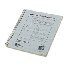 Rediform 43647 Wirebound Duplicate Lab Notebook, Quadrille Rule, 9 X 11, 100 Sheets