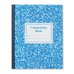 Grade School Ruled Composition Book, Manuscript, Red, 9.75 x 7.75, 50 Sheets | by Plexsupply