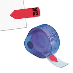 Redi-Tag 91012 Printed Message Arrow Flag Refills, "Sign Here", 6 Rolls Of 120 Flags/Box