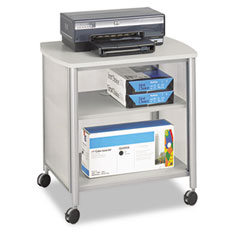 Safco 1857GR Impromptu Machine Stand, 1-Shelf, 26-1/4W X 21D X 26-1/2H, Gray/Gray