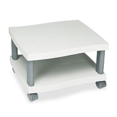 Safco 1861GR Wave Design Printer Stand, 2-Shelf, 20W X 17-1/2D X 11-1/2H, Charcoal Gray