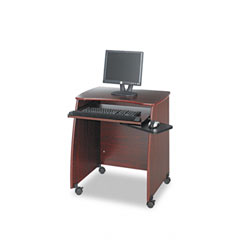 Safco 1953MH Picco Duo Workstation, 28-1/4W X 22-1/4D X 30-1/4H, Mahogany Laminate Top