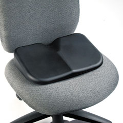 Safco 7152BL Softspot Seat Cushion, 15-3/4W X 10D X 3H, Black
