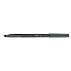 Uni-ball - onyx roller ball stick dye-based pen, black ink, micro, dozen, sold as 1 dz