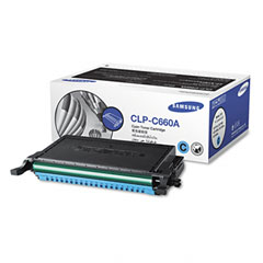 Samsung CLP-C660A Clpc660A Toner, 2000 Page-Yield, Cyan