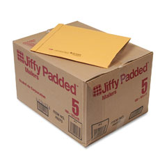 Sealed Air 49275 Jiffy Padded Mailer, Side Seam, #5, 10 1/2 X 16, Golden Brown, 100/Carton
