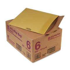 Sealed Air 49395 Jiffy Rigi Bag Mailer, Side Seam, #6, 12 1/2 X 15, Golden Brown, 100/Carton