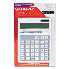 Sharp EL2139HB El2139Hb Portable Executive Desktop/Handheld Calculator, 12-Digit Lcd