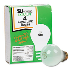Supreme Lighting 60012 Incandescent Bulbs, 75 Watts, 4/Pack