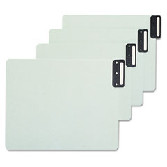 Smead 61757 Green End Tab Guides, Blank, Horizontal Metal Tabs, Pressboard, Letter, 50/Box