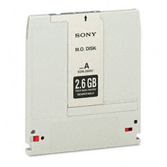 Sony EDM2600 Magneto Optical Disk, 5.25", 2.6Gb, 1,024 Bytes/Sector, Rewritable