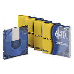 Sony EDM640 Magneto Optical Disk, 3.5, 640Mb, 2,048 Bytes/Sector, Rewritable