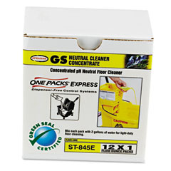 STN ST0845E-ST Gs Neutral Cleaner Concentrate, 1 Oz. Packets, 12/Box
