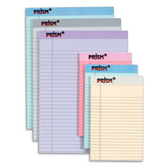 Tops 63016 Prism Plus Colored Junior Legal Pads, 5 X 8, Pastels, 6 50-Sheet Pads/Pack