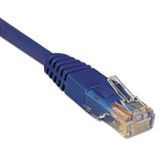 Tripp lite - n002-002-bl 2ft cat5e 350mhz molded cable rj45 m/m blue, 2', sold as 1 ea
