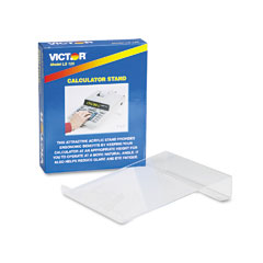 Victor LS-125 Large Angled Acrylic Calculator Stand, 9 X 11 X 2, Clear