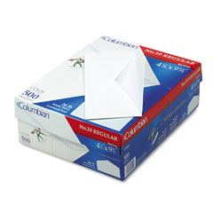 Mead Westvaco WEVCO125 Gummed Flap Business Envelope, V-Flap, #10, White, 500/Box
