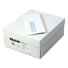 Mead Westvaco WEVCO178 Poly-Klear Insurance Form Window Envelopes, #10-1/2, White, 500/Box