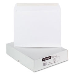 Mead Westvaco WEVCO385 Open Side Booklet Envelope w/ Contemporary-Style Flap, 13 x 10, White, 100/Box