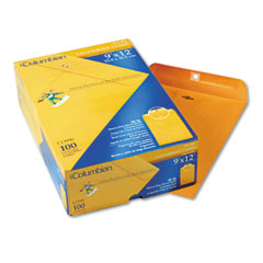 Mead Westvaco WEVCO990 Clasp Envelope, Side Seam, 9 x 12, Light Brown, 100/Box
