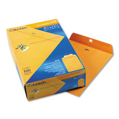 Mead Westvaco WEVCO993 Clasp Envelope, Side Seam, 9 1/2 x 12 1/2, Light Brown, 100/Box