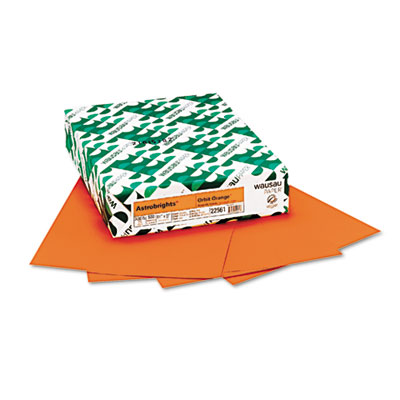 Colored Card Stock on Astrobrights Colored Card Stock  65 Lbs   8 1 2 X 11  Orbit Orange