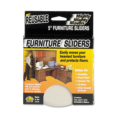 Furniture Movers on Mighty Mighty Movers Furniture Sliders  Round  5  Dia   Beige  4 Pack