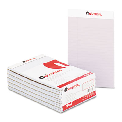 Legal Size Colored Paper on Colored Perforated Note Pads  Wide Rule  5 X 8  Orchid  50 Sheet