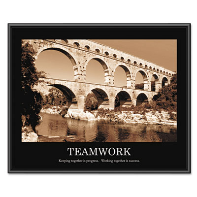 Motivational Framed Posters on Teamwork  Framed Sepia Tone Motivational Print  30 X 24 By Advantus