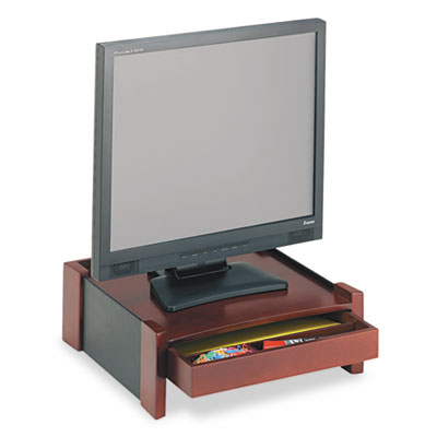 Desktop Monitor Stand on Monitor Stand  Drawer Cord Organizer  14 1 2 X 13 1 2 X 5 1 8  Black
