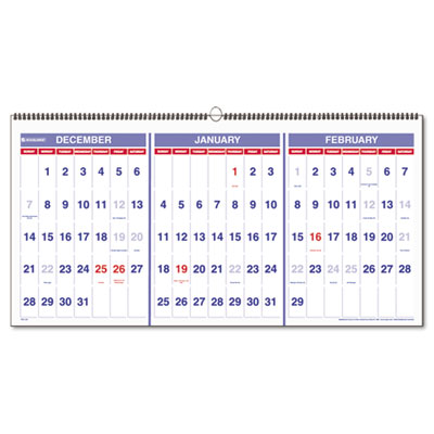 three month calendar