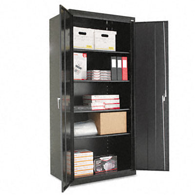 Lockable Storage Cabinet. Assembled storage cabinet with