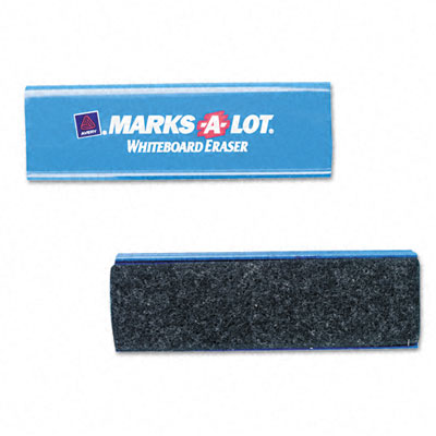 Marks-A-Lot Dry Erase Board Eraser, Felt, 5 1/2w x 1 7/8d x 1 1/4h