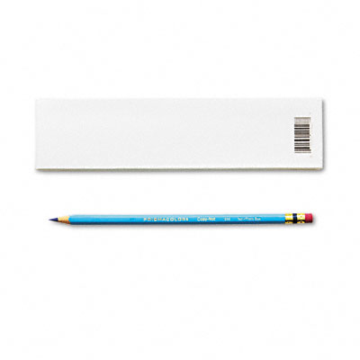 Col-Erase Pencil w/Eraser, Non-Photo Blue Lead/Barrel, Dozen