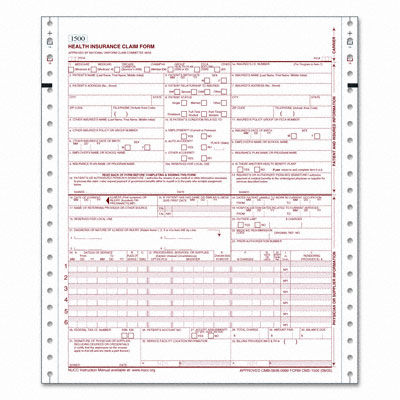 hcfa 1500 claim form. CMS-1500 claim forms (formerly