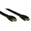 High-Speed HDMI Flat Cable, Digital Video with Audio, UHD 4K , Black, 6 ft.