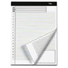 Docket Gold Planning Pad, Ruled, 8 1/2 x 11 3/4, White, 40 Sheets, 4 Pads/Pack