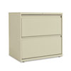 Lateral File, 2 Legal/Letter-Size File Drawers, Putty, 30" x 18" x 28"