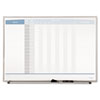 Horizontal Matrix Employee Tracking Board, 23 x 16, Aluminum Frame